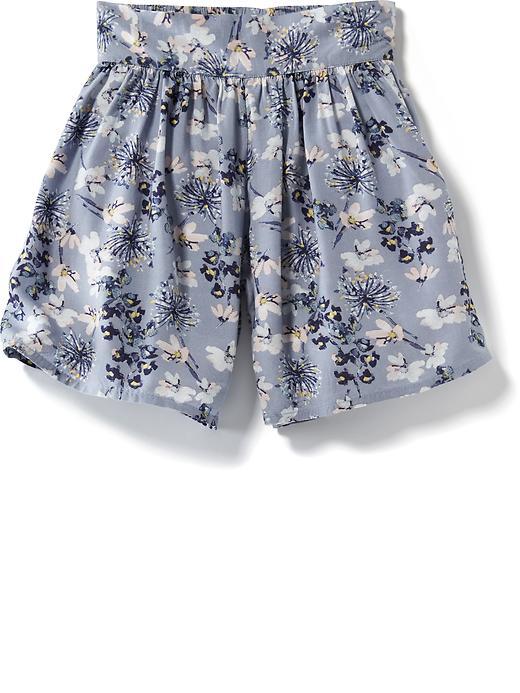 Old Navy Floral Coulotte Shorts - Blue Floral