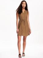 Old Navy Button Down Midi Shirt Dress For Women - Doe A Deer