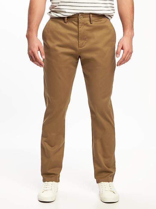Old Navy Mens Athletic Ultimate Built-in Flex Khakis For Men Bandolier Brown Size 44w