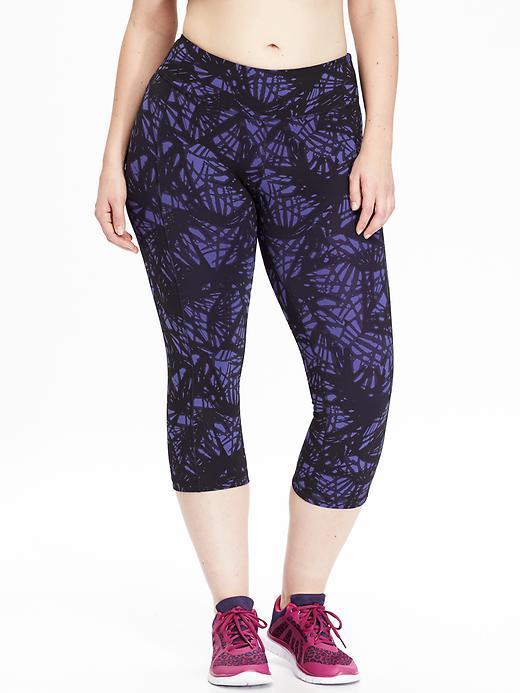 Old Navy Womens Plus Go Dry Compression Capris Size 1x Plus - Ultra Violet