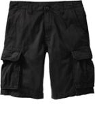 Old Navy Mens Broken In Cargo Shorts 10&quot; - Black Jack