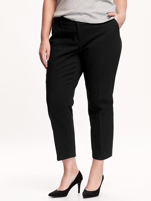 Old Navy Mid Rise Harper Pants Size 16 Short Plus - Black