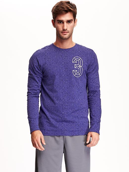 Old Navy Go Dry Team Style Graphic Tee For Men Size Xxl Big - Purple Essence