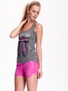 Old Navy Go Dry Cool Graphic Tank Size M - Fuchsia Leaders Poly