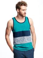 Old Navy Color Blocked Tank For Men - Teal
