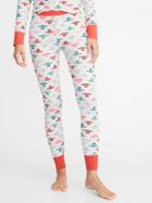 Old Navy Womens Patterned Thermal-knit Sleep Leggings For Women Christmas Sweaters Size S