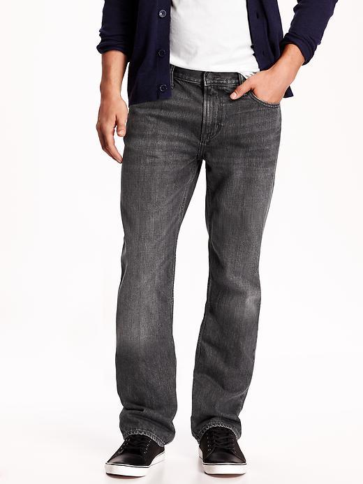 Old Navy Mens Premium Loose Fit Jeans Size 44w 30l Big - Gray Wash