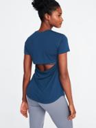 Old Navy Womens Cutout-back Performance Tee For Women Victorian Blue Size M