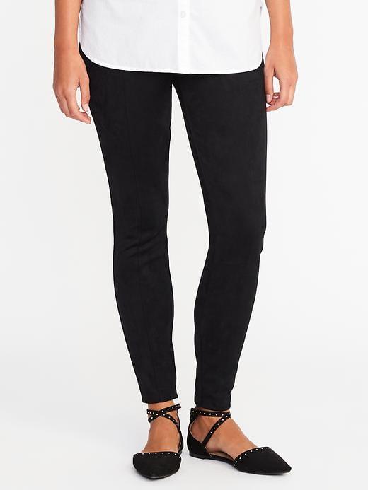 Old Navy Womens Stevie Sueded Ponte-knit Pants For Women Black Size Xs