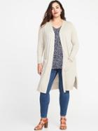 Old Navy Womens Plus-size Open-front Super-long Sweater Palomino Size 2x