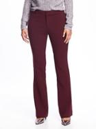 Old Navy Mid Rise Slim Flare Trouser For Women - Claret Red