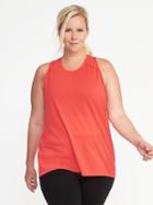 Old Navy Womens Plus-size Go-dry Racerback Tank Red It Neon Size 3x
