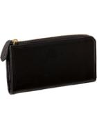 Old Navy Womens Faux Leather Zip Wallet Size One Size - Black