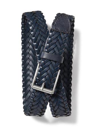 Old Navy Braided Faux Leather Belt - Navy