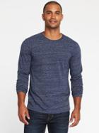 Old Navy Soft Washed Slub Knit Tee For Men - Navy Heather