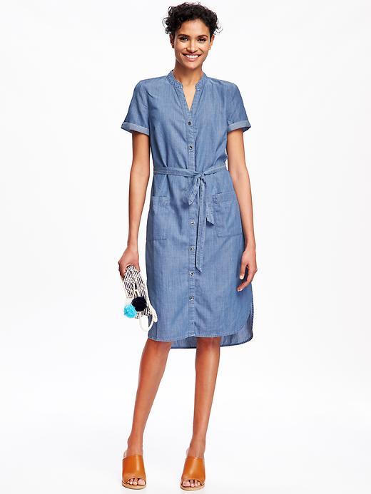 Old Navy Chambray Shirtdress For Women - Monroe