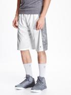 Old Navy Go Dry Printed Panel Shorts Size L Tall - Bright White