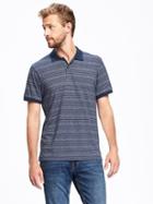 Old Navy Striped Jersey Polo For Men - Night Flight