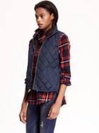 Old Navy Quilted Vest For Women - Darkest Hour