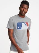 Old Navy Mens Mlb Logo-graphic Tee For Men Heather Gray Size Xl
