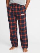 Old Navy Mens Nfl Team-graphic Flannel Sleep Pants For Men Denver Broncos Size Xxl