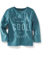Old Navy Long Sleeve Graphic Tee Size 12-18 M - River Of Dreams