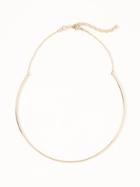 Old Navy Gold Toned Bar Collar Necklace For Women - Gold