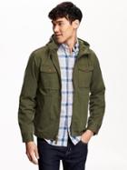 Men&#39;s Hooded Twill Jacket
