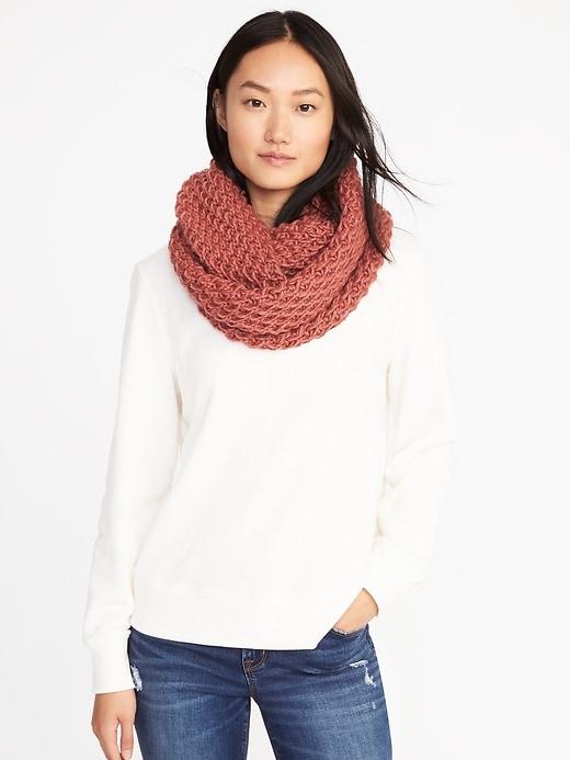 Old Navy Honeycomb Knit Infinity Scarf For Women - Spice Girl