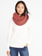 Old Navy Honeycomb Knit Infinity Scarf For Women - Spice Girl