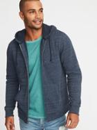 Old Navy Mens Sherpa-lined Zip Hoodie For Men In The Navy Size Xs