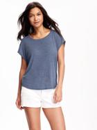 Old Navy Relaxed Dolman Sleeve Tee For Women - Lost At Sea Navy