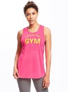 Old Navy Go Dry Performance Muscle Tank For Women - Absolute Pink Neon