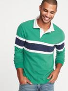 Pieced Color-block Rugby For Men