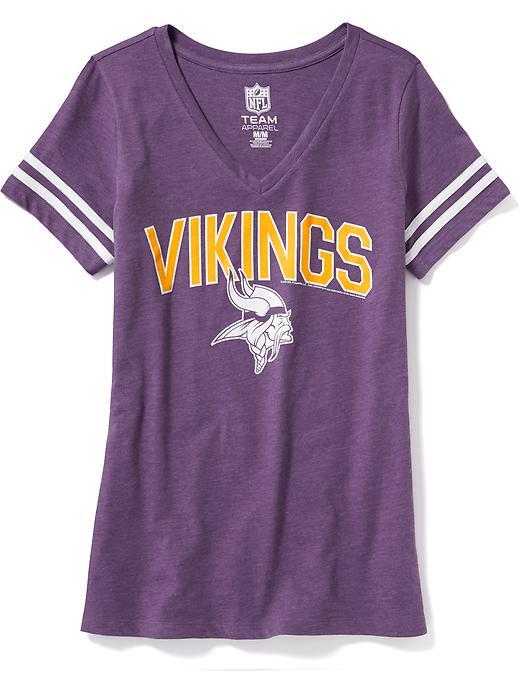 Old Navy Nfl V Neck Tee For Women - Vikings