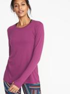 Old Navy Womens Crew-neck Performance Tee For Women Sumptuous Purple Size Xxl