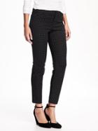 Old Navy Pixie Mid Rise Ankle Pants For Women - Black/white I