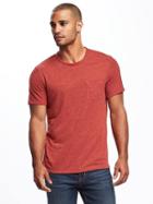 Old Navy Linen Blend Pocket Tee For Men - Warm Sunset