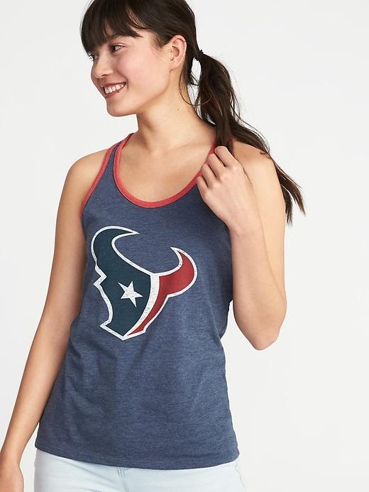Old Navy Womens Nfl Retro-team Racerback Tank For Women Texans Size Xs
