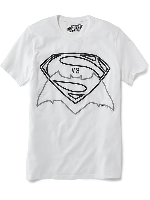 Old Navy Dc Comics Superman Vs. Batman Tee For Men - Bright White