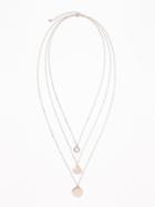 Old Navy Womens Layered Multi-pendant Necklace For Women Rose Gold Size One Size