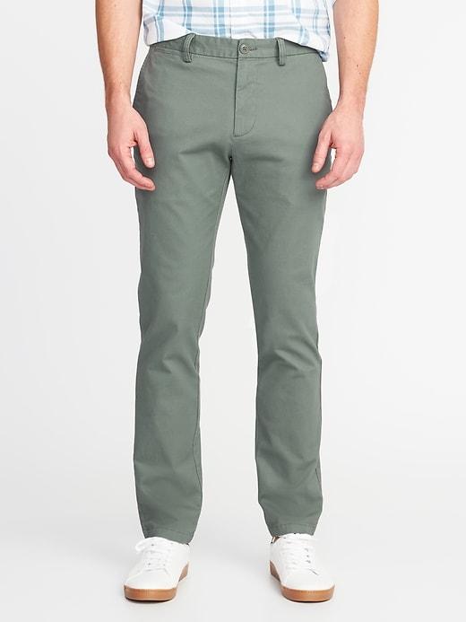 Old Navy Mens Slim Ultimate Built-in Flex Khakis For Men Frosty Pine Size 40w