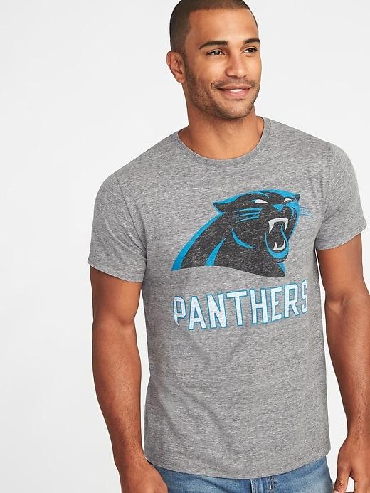 Old Navy Mens Nfl Team Crew-neck Tee For Men Panthers Size S