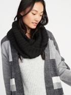 Old Navy Womens Rib-knit Infinity Scarf For Women Blackjack Size One Size