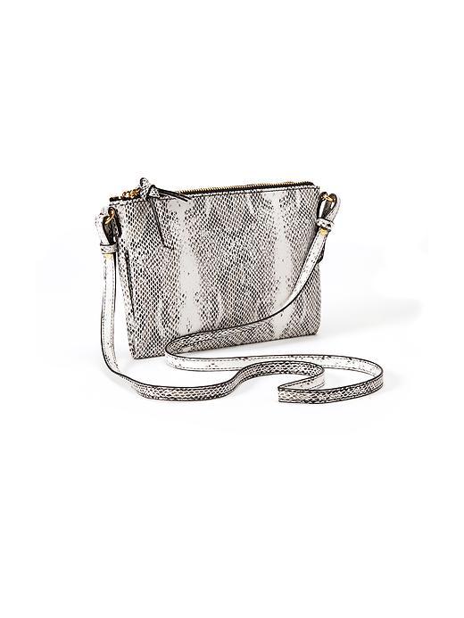 Old Navy Double Zip Crossbody Bag For Women - Snake