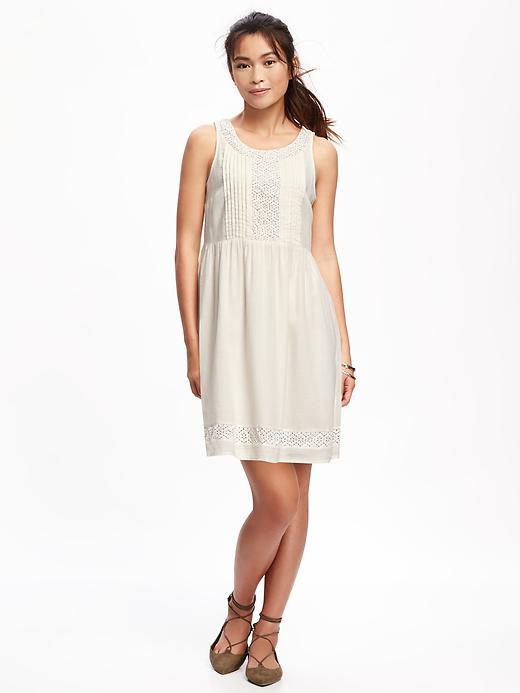 Old Navy Embroidered Swing Dress For Women - Creme De La Creme