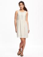 Old Navy Embroidered Swing Dress For Women - Creme De La Creme