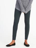 Old Navy Womens Stevie Ponte-knit Herringbone Pants For Women Green Herringbone Size L