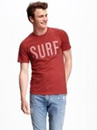 Old Navy Graphic Tee For Men - Heather Red