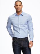 Old Navy Slim Fit Non Iron Signature Stretch Dress Shirt For Men - Very Peri